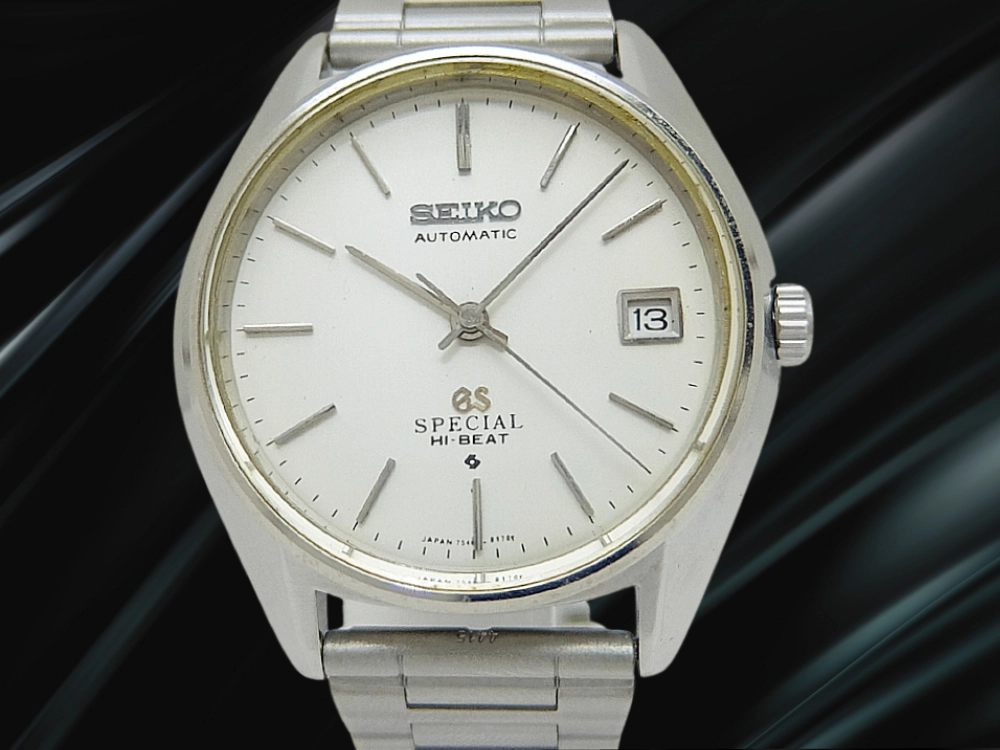 グランドセイコー スペシャル 6155-8000 SS シルバーダイヤル  GSメダリオン 社外ブレス仕様 オートマチック GRANDSEIKO SPECIAL HI-BEAT 61GS [代行おまかせコース]