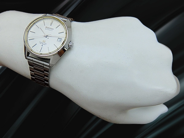 グランドセイコー スペシャル 6155-8000 SS シルバーダイヤル  GSメダリオン 社外ブレス仕様 オートマチック GRANDSEIKO SPECIAL HI-BEAT 61GS [代行おまかせコース]