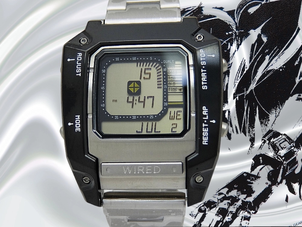 セイコー ワイアード メタルギアソリッド デジボーグ AGAM601 液晶ダイヤル ブレス仕様 2500本限定モデル 未使用保管品 スネークイラスト入りBOX・保証書付属 SEIKO WIRED × METAL GEAR SOLID V:THE PHANTOM PAIN [代行おまかせコース]
