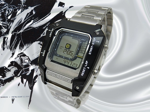セイコー ワイアード メタルギアソリッド デジボーグ AGAM601 液晶ダイヤル ブレス仕様 2500本限定モデル 未使用保管品 スネークイラスト入りBOX・保証書付属 SEIKO WIRED × METAL GEAR SOLID V:THE PHANTOM PAIN [代行おまかせコース]
