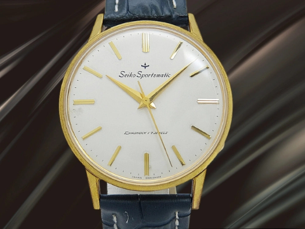 セイコー スポーツマチック 17石 Ref.15017 20MICRONS EGP/SS ホワイトダイヤル オートマチック SEIKO Sportsmatic  [代行おまかせコース]