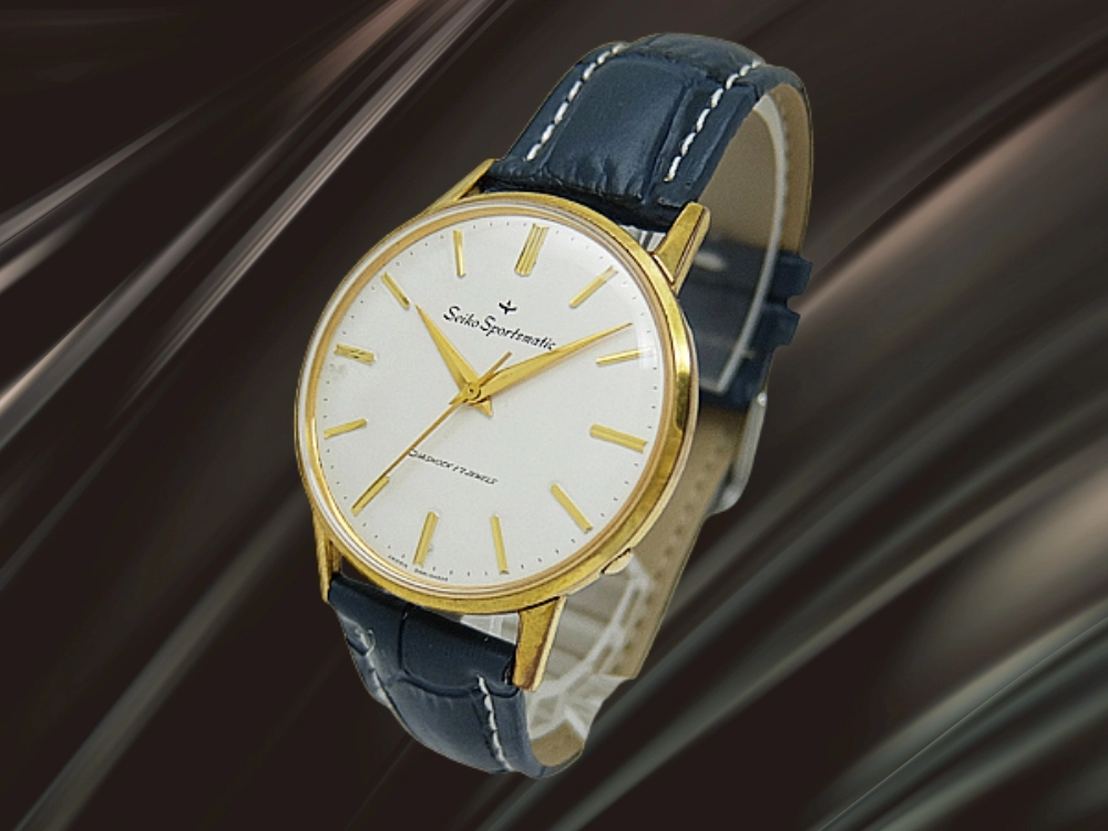 セイコー スポーツマチック 17石 Ref.15017 20MICRONS EGP/SS ホワイトダイヤル オートマチック SEIKO Sportsmatic  [代行おまかせコース]