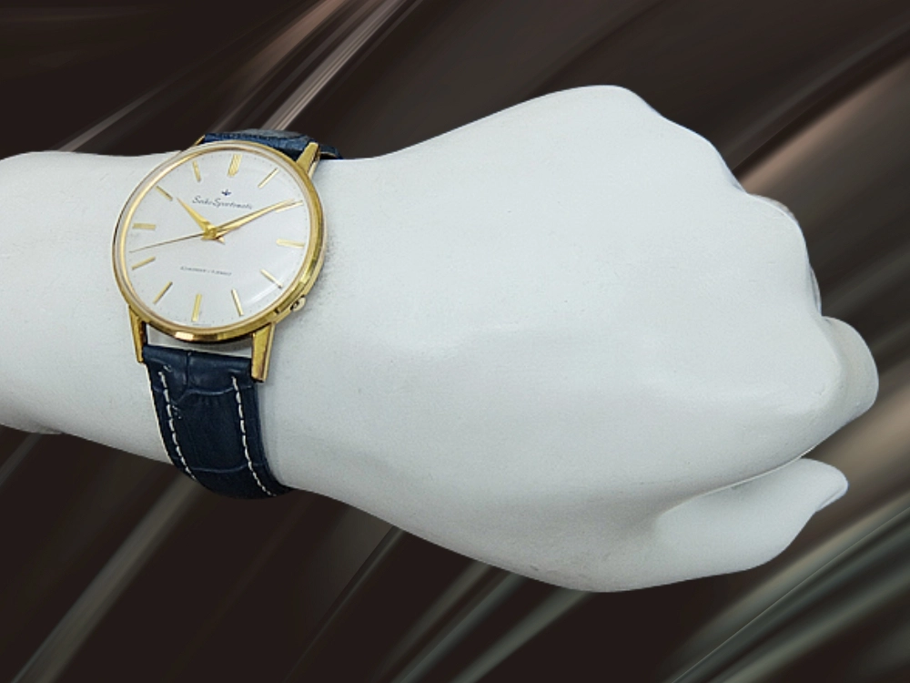 セイコー スポーツマチック 17石 Ref.15017 20MICRONS EGP/SS ホワイトダイヤル オートマチック SEIKO Sportsmatic  [代行おまかせコース]