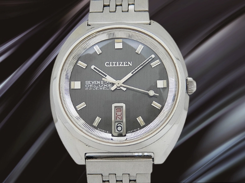 シチズン セブンスター デラックス 23石 Ref.4-520173TA SS グレーダイヤル ブレス仕様 オートマチック CITIZEN SEVEN STAR Deluxe [代行おまかせコース]