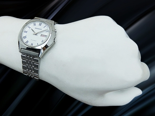 オリエント オートマチック 21石 Y469129-6A SS 3面カットガラス ホワイトダイヤル ブレス仕様 ORIENT [代行おまかせコース]
