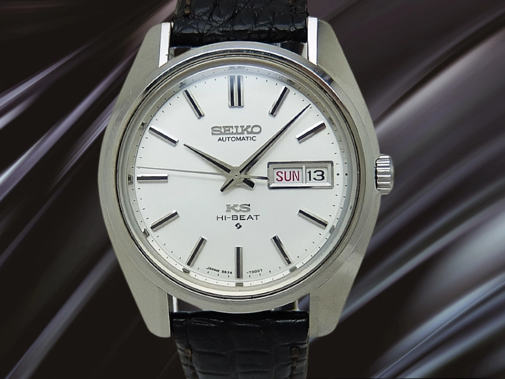 キングセイコー ハイビート 5626-7000 SS シルバーダイヤル ワンピースケース KSメダリオン KS尾錠 オートマチック KING SEIKO HI-BEAT 56KS [代行おまかせコース]
