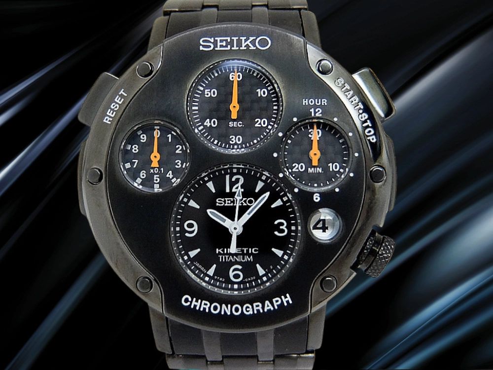 セイコー キネティック クロノグラフ SBXZ003 9T82-0A40 PVDチタン シースルーバック 独立多眼式 ブレス仕様 限定500本 2025年メーカーOH済 BOX・保証書・修理明細付属 SEIKO KINETIC Chronograph 2nd Limited Edition [代行おまかせコース]