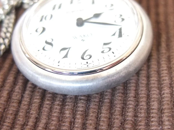 セイコー ワコー SEIKO WAKO 和光 限定 懐中時計 銀製 5740-8010 SILVER 提鎖 チェーン付き 特選時計