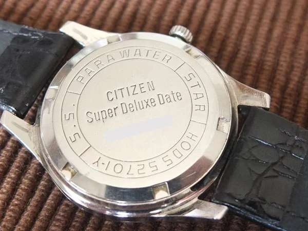 シチズン CITIZEN Super Deluxe date スーパーデラックス デイト ステンレスモデル 手巻き 25石 三ツ星 HODS 50701-Y 希少品