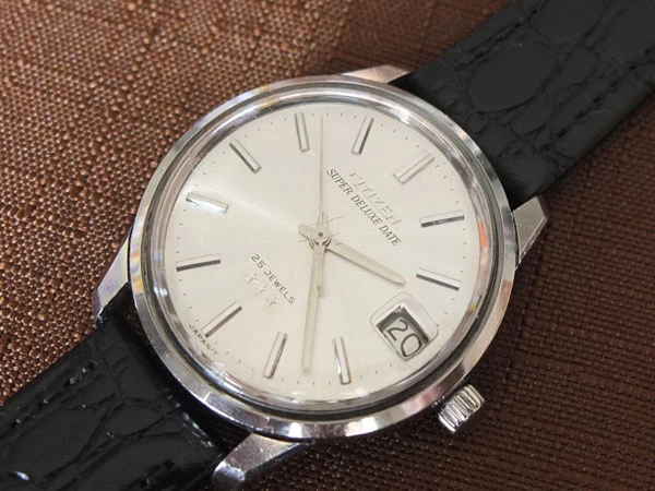 シチズン スーパーデラックス デイト CITIZEN Super Deluxe date ステンレススチール(SS)モデル 手巻き 25石 三ツ星 HODS 51302-Y