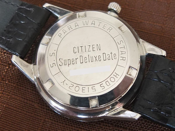 シチズン スーパーデラックス デイト CITIZEN Super Deluxe date ステンレススチール(SS)モデル 手巻き 25石 三ツ星 HODS 51302-Y