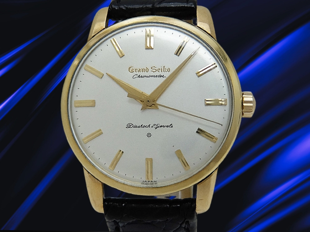 グランドセイコー ファーストモデル クロノメーター J14070 Cal.3180 14K GOLD FILLED リダンダイヤル 獅子メダリオン 手巻き GRAND SEIKO GS 1st [代行おまかせコース]