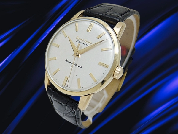 グランドセイコー ファーストモデル クロノメーター J14070 Cal.3180 14K GOLD FILLED リダンダイヤル 獅子メダリオン 手巻き GRAND SEIKO GS 1st [代行おまかせコース]