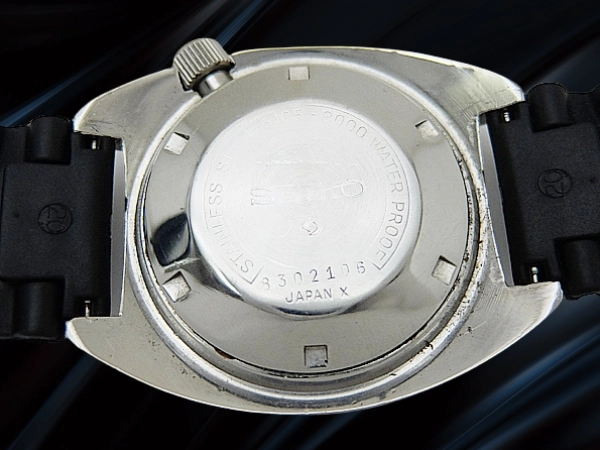 セイコー セカンドダイバー 150m 6105-8000 前期型モデル SS ブラックダイヤル ラバーバンド装着 オートマチック SEIKO 2nd Diver [代行おまかせコース]