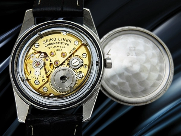 セイコー ライナー クロノメーター Ref.46999 Cal.460 SS シルバーダイヤル 星なし獅子メダリオン 手巻き SEIKO LINER Chronometer [代行おまかせコース]