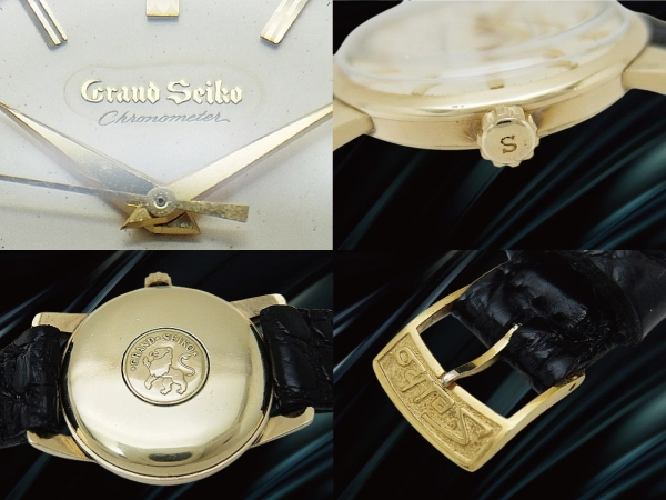 グランドセイコー ファーストモデル クロノメーター J14070E Cal.3180 80MICRONS 14K GOLD FILLED SDダイヤル アップライトロゴ 獅子メダリオン SEIKO尾錠 手巻き 2025年8月OH済 時計店修理明細付属 GRAND SEIKO GS 1st [代行おまかせコース]