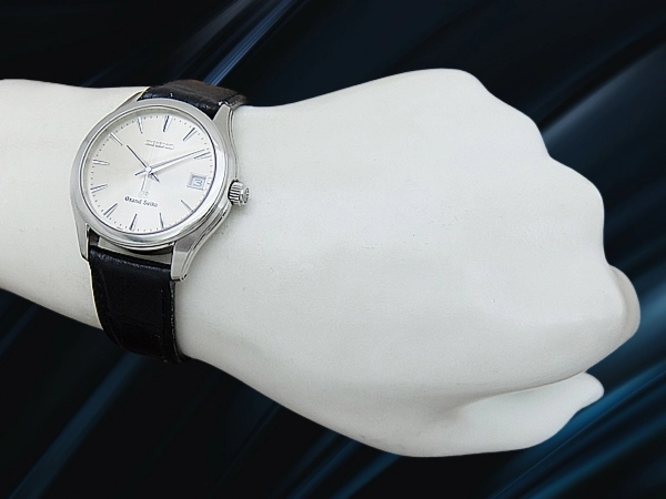 グランドセイコー SBGX005 9F62-0A10 SS シルバーダイヤル 獅子の紋章 社外ベルト装着 クオーツ GRAND SEIKO GS [代行おまかせコース]