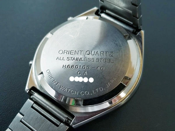 オリエント ORIENT タッチトロン H680130-40 発光ダイオード LED 昭和レトロ デジタル クオーツ
