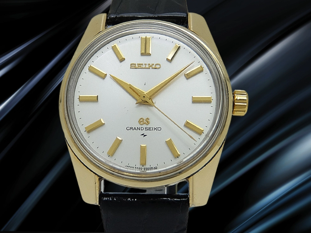 グランドセイコー CAP GOLD 4420-9990 27石 Cal.4420B シルバーダイヤル GSメダリオン SEIKOベルト+GS尾錠装着 手巻き 44GS GRAND SEIKO [代行おまかせコース]