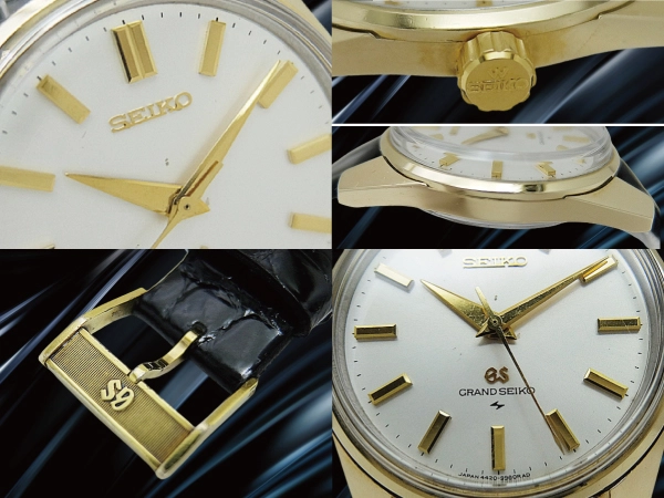 グランドセイコー CAP GOLD 4420-9990 27石 Cal.4420B シルバーダイヤル GSメダリオン SEIKOベルト+GS尾錠装着 手巻き 44GS GRAND SEIKO [代行おまかせコース]
