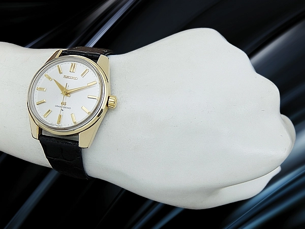 グランドセイコー CAP GOLD 4420-9990 27石 Cal.4420B シルバーダイヤル GSメダリオン SEIKOベルト+GS尾錠装着 手巻き 44GS GRAND SEIKO [代行おまかせコース]