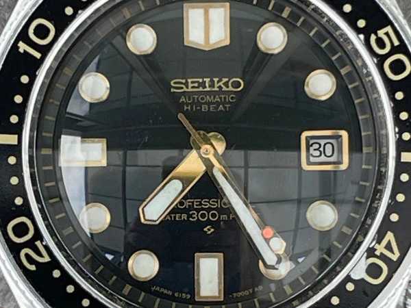 セイコー プロフェッショナルダイバー カウントダウンベゼル 300m 61ダイバー 6159-7000