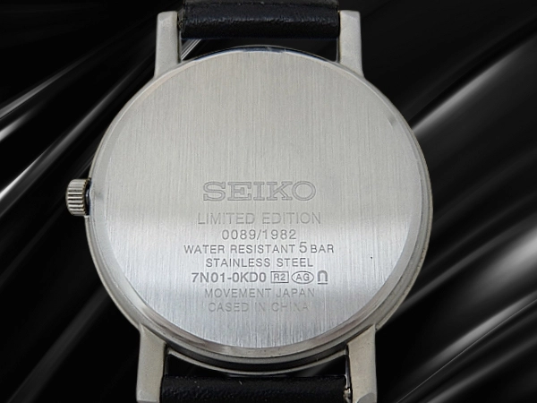 セイコー シャリオ SCXP109 7N01-0KD0 SS ブラックダイヤル クオーツ 1982本限定 復刻モデル SEIKO CHARIOT × nano universe Limited Edition [代行おまかせコース]