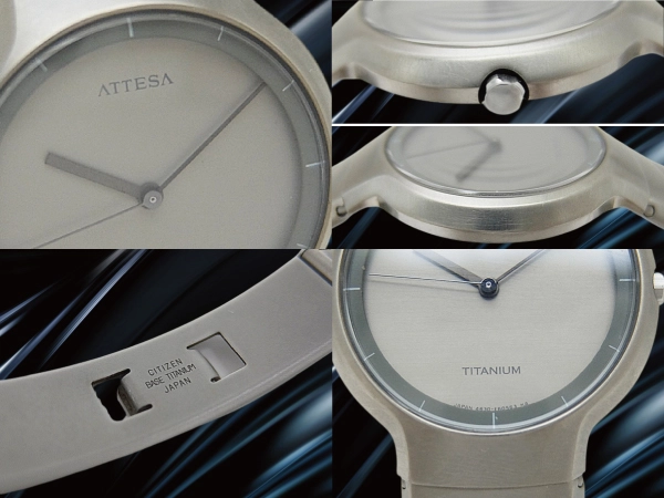 シチズン 初代アテッサ 4630-E60205 チタン グレーダイヤル ブレス仕様 クオーツ CITIZEN ATTESA [代行おま かせコース]