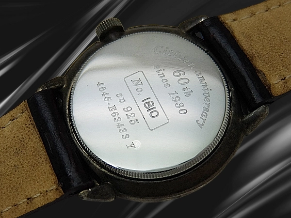 シチズン 60周年記念限定モデル Ref.4645-E63433Y スターリングシルバー925/SS ホワイトダイヤル 社外ベルト装着 クオーツ Citizen anniversary [代行おまかせコース]