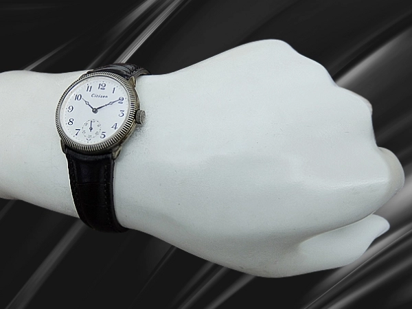 シチズン 60周年記念限定モデル Ref.4645-E63433Y スターリングシルバー925/SS ホワイトダイヤル 社外ベルト装着 クオーツ Citizen anniversary [代行おまかせコース]