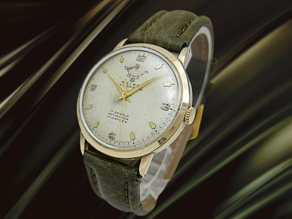セイコー インジケーター 巻印 17石 Ref.14015 14K GOLD FILLED エイジングダイヤル 国産初の自動巻き時計 Seiko Automatic [代行おまかせコース]
