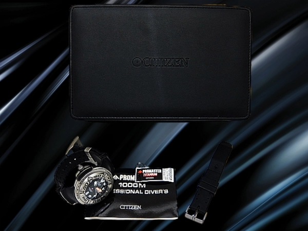 シチズン プロマスター 1000M オートジラ PMV56-2751 チタン ブラックダイヤル 長尺ラバーバンド装着 国内仕様モデル BOX付属 CITIZEN PROMASTER PROFESSIONAL DIVER'S AUTOZILLA [代行おまかせコース]