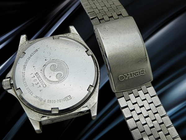 セイコー クオーツ シルバーウェーブ 5933-7010 SS シルバーダイヤル ブレス装着 SEIKO QUARTZ SilverWave [代行おまかせコース]