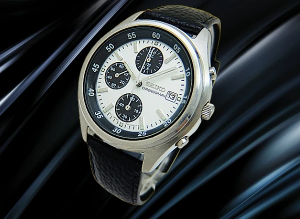 セイコー クロノグラフ 7T92-0CC0 SS パンダダイヤル ベルト装着 クオーツ SEIKO CHRONOGAPH [代行おまかせコース]