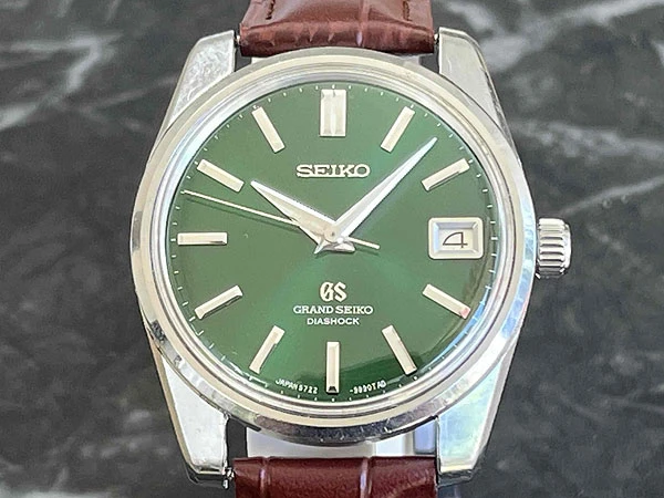 グランドセイコー GRANDSEIKO セカンドモデル 5722-9990 グリーン文字盤 獅子メダリオン 57GS