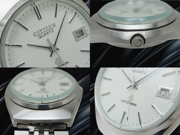 シチズン クリストロン Ref.4-880381-TA SS シルバーダイヤル デイト CQブレス装着 クオーツ CITIZEN CRYSTRON [代行おまかせコース]