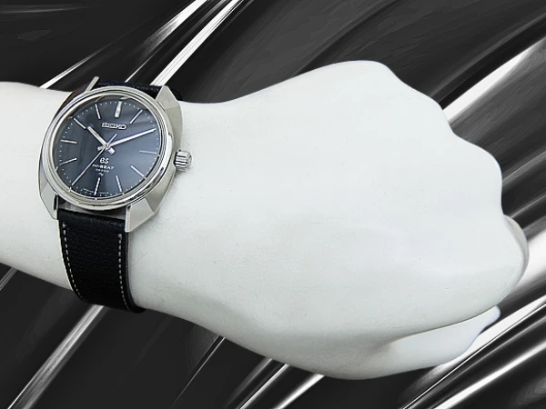 グランドセイコー ハイビート 4520-7000 SS 亀甲型 オクタゴンケース マットブラックダイヤル GSメダリオン 社外製レザー装着 手巻き GRAND SEIKO HI-BEAT 45GS [Shopまるごと委託]