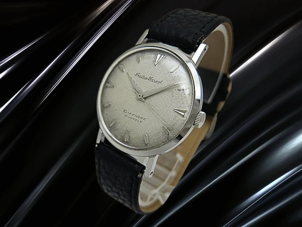 セイコー マーベル J14020 19石 赤機械 SS ギョーシェ ハニカム文字盤 社外レザー装着 アンティーク 手巻き SEIKO MARVEL [代行おまかせコース]