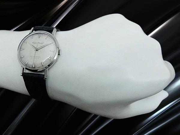 セイコー マーベル J14020 19石 赤機械 SS ギョーシェ ハニカム文字盤 社外レザー装着 アンティーク 手巻き SEIKO MARVEL [代行おまかせコース]