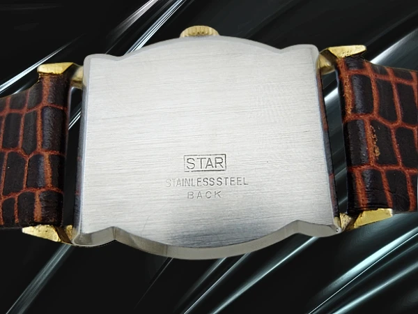 シチズン 角型 アールデコ GP/SS ツートンダイヤル 社外製レザー装着 手巻き CITIZEN [代行おまかせコース]