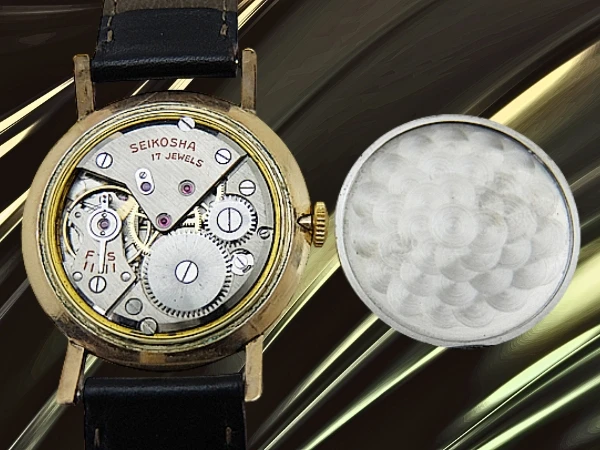 セイコー マーベル J14022 17石 14K GOLD FILLED/SS Sマーク 3バカダイヤル 社外レザー装着 アンティーク 手巻き SEIKO MARVEL [代行おまかせコース]