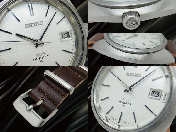 キングセイコー ハイビート 25石 4502-7010 SS リネンシルバーダイヤル KSメダリオン 社外製引き通しベルト装着 手巻き 45KCM KING SEIKO HI-BEAT [代行おまかせコース]
