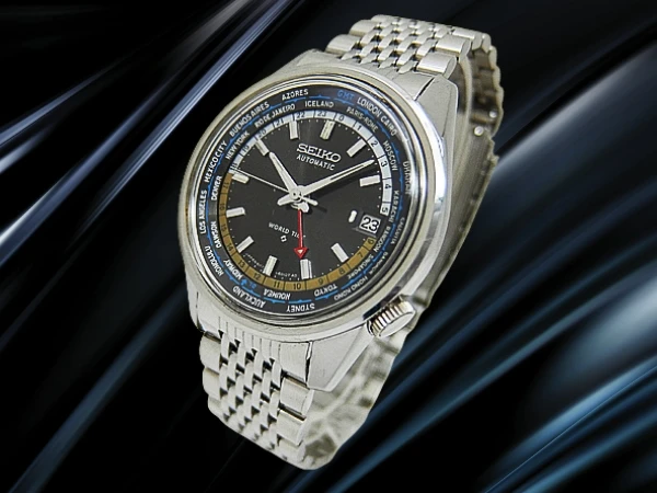 セイコー ワールドタイム セカンドモデル 6117-6010 SS 希少グレーダイヤル 社外ブレス装着 オートマチック 2025年OH済 時計店修理明細付属 SEIKO WORLD TIME 2nd  [代行おまかせコース]
