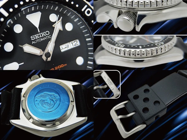 セイコー ダイバーズ 200m SKX007J1 7S26-0020 SS ブラックダイヤル ウレタンバンド装着 オートマチック ブラックボーイ 日本製J1モデル BOX・保証書付属 保管品 SEIKO DIVER'S [代行おまかせコース]