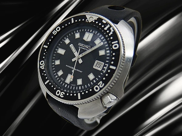 セイコー セカンドダイバー 150m 6105-8110 植村モデル 後期型 SS ブラックダイヤル トロピックラバーベルト装着 オートマチック SEIKO 2nd Diver TROPIC [代行おまかせコース]