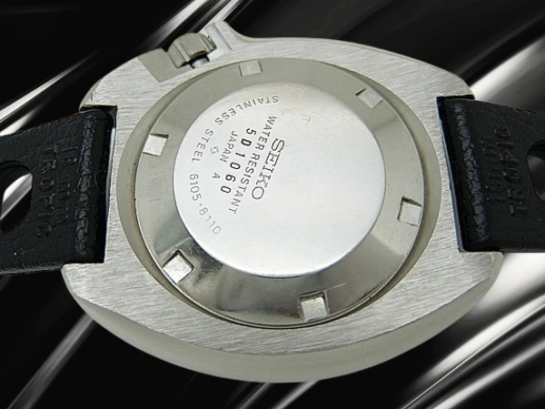 セイコー セカンドダイバー 150m 6105-8110 植村モデル 後期型 SS ブラックダイヤル トロピックラバーベルト装着 オートマチック SEIKO 2nd Diver TROPIC [代行おまかせコース]