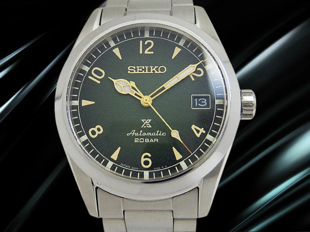 セイコー プロスペックス アルピニスト SBDC115 6R35-01B0 SS シースルーバック グリーンダイヤル 専用ブレス装着 オートマチック BOX付属 SEIKO PROSPEX [代行おまかせコース]