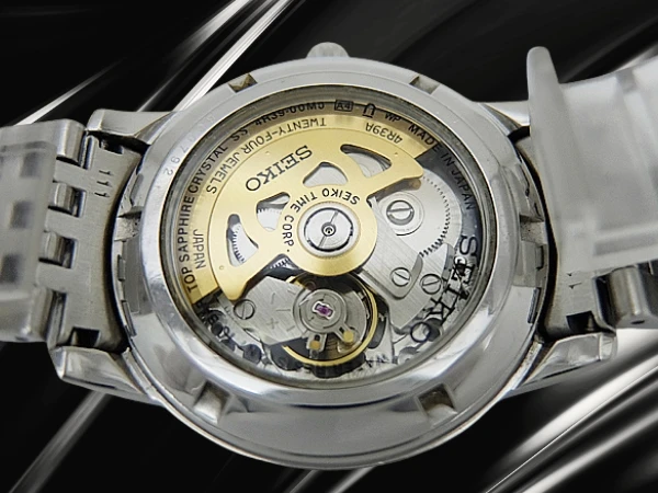 セイコー プレザージュ ベーシックライン SARY063 4R39-00M0 SS シースルー オープンハートブラックダイヤル 7連ブレス装着 オートマチック BOX・保証書・取説付属 SEIKO PRESAGE Basic Line [代行おまかせコース]