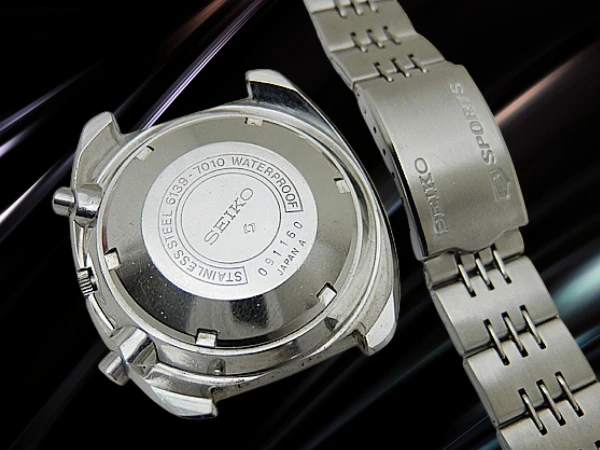セイコー 5スポーツ スピードタイマー 6139-7010 SS クッション ブラックダイヤル 専用ブレス装着 オートマチック 2025年OH済 時計店OH明細付属 SEIKO 5 SPORTS Speed Timer [代行おまかせコース]