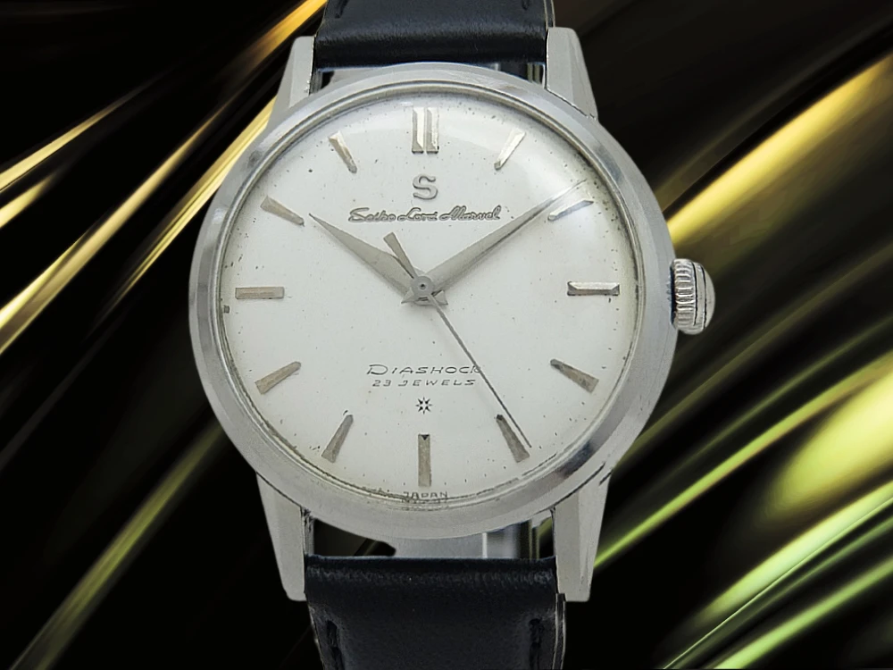 セイコー ロードマーベル 最初期 23石 Ref.14056 SS Sマーク 彫込み SD文字盤 SEIKOベルト装着 手巻き Seiko Lord Marvel [代行おまかせコース]